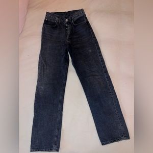 Agolde Black 90s Loose Fit Jeans (size 24)
